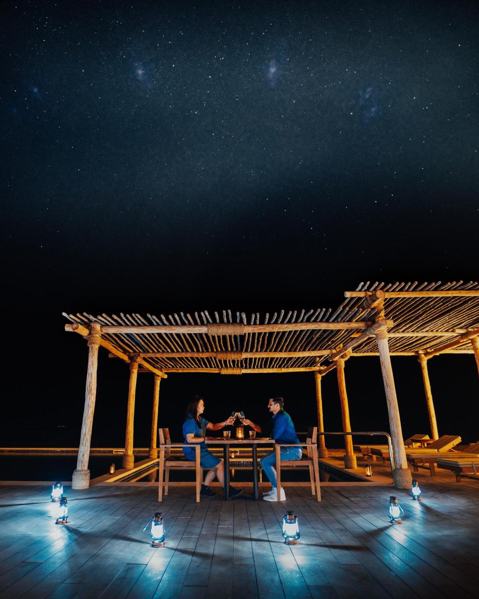 Bab Al Nojoum Al Mugheirah Resort Al Marfaʼ Exterior foto